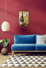 Effervescent Elegance: Celebrate Style with Champagne Canvas Wall Art