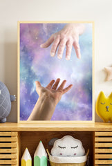 Divine Touch: Experience the 'Hand of God' Canvas Art