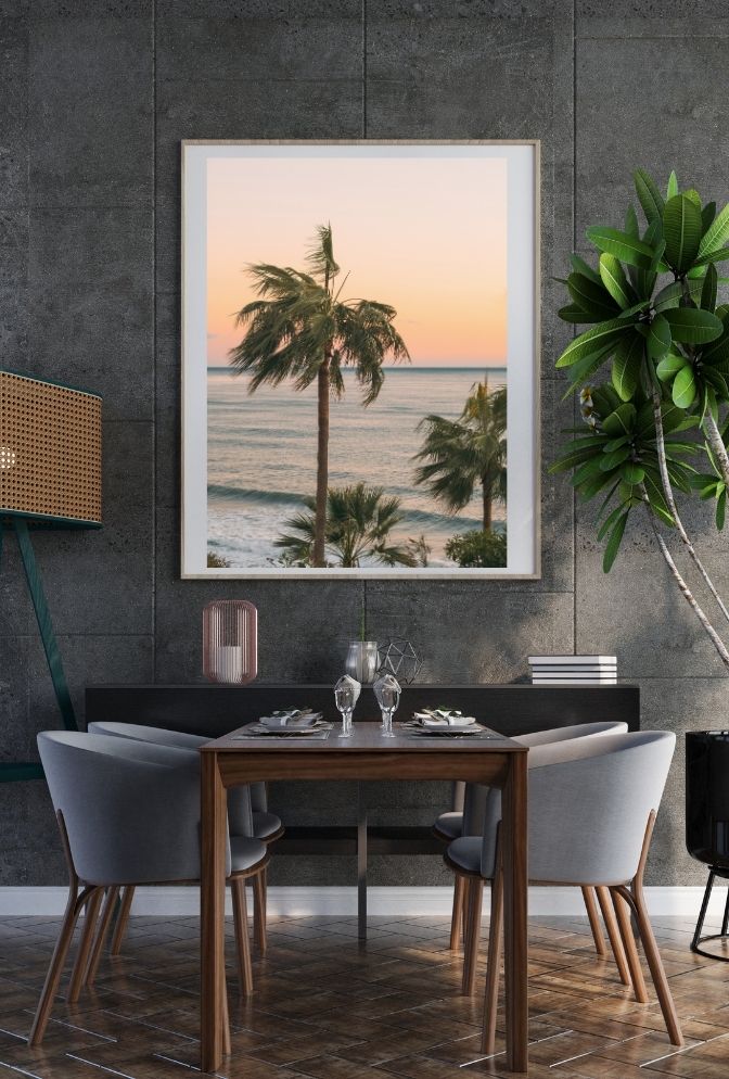 Sunset Palms: Coastal Dream Canvas Art