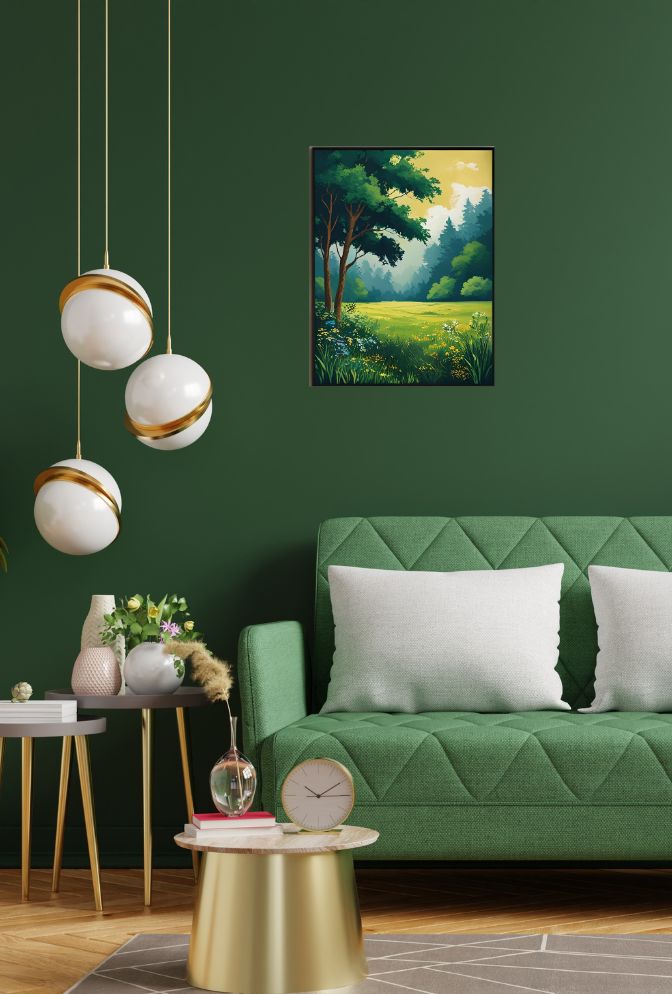 Sunlit Meadow Canvas Art: Bring the Beauty of Nature Indoors