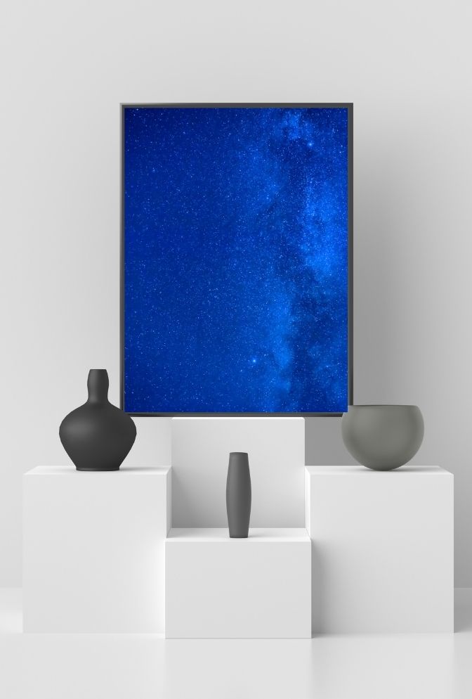 Celestial Azure Canvas Art