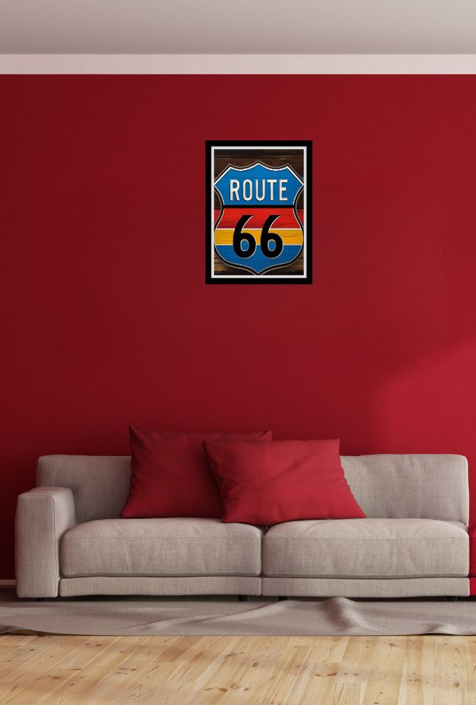 "Route 66 Canvas Art: Vintage Americana for Your Walls"