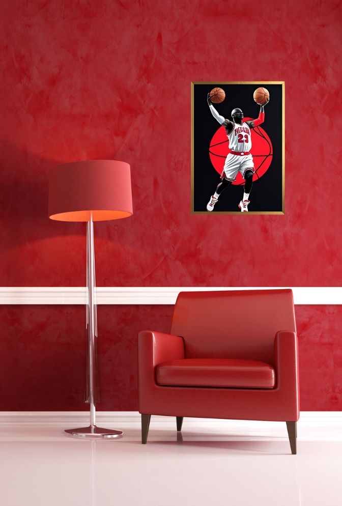 Fly High: Air Jordan Canvas Wall Art for Basketball Fans
