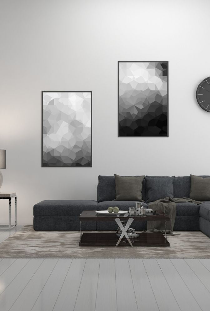Dynamic Canvas: Staggered Wall Art for a Modern Look
