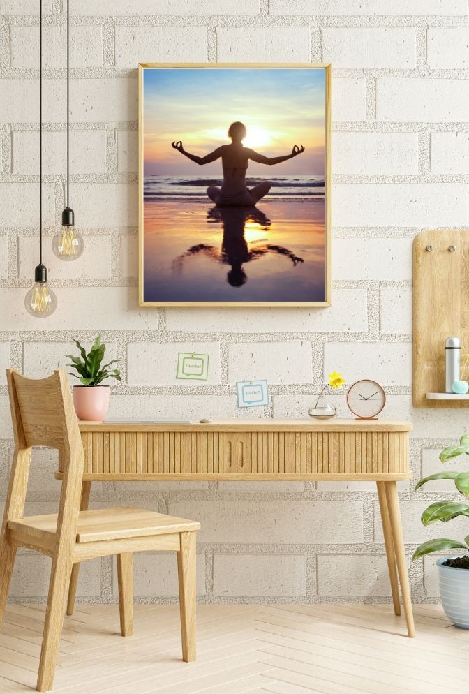 Sunset Meditation Canvas Art