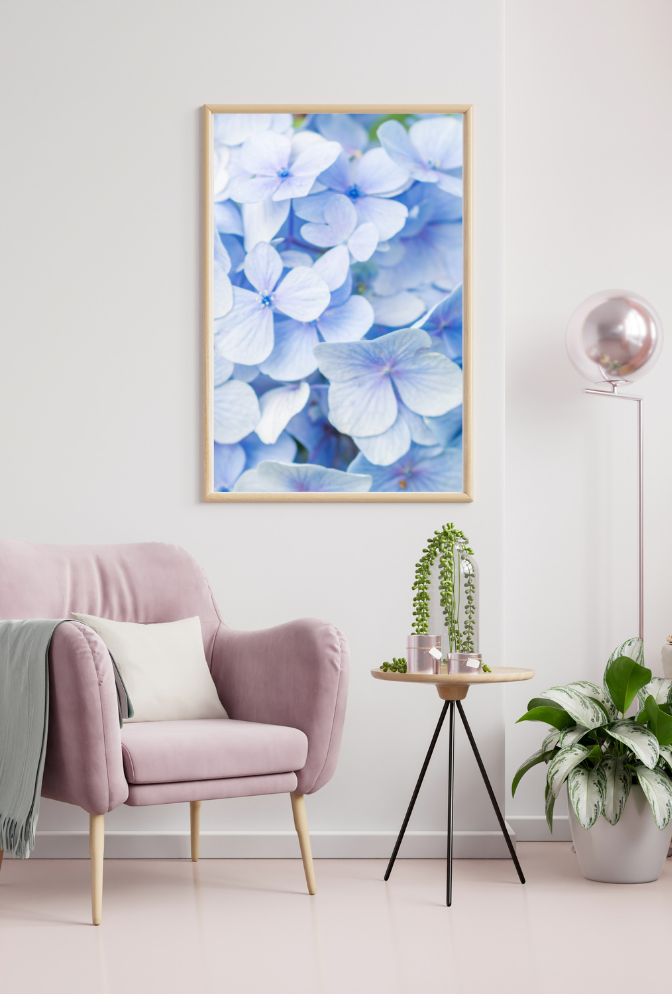 Hydrangea Canvas Wall Art Poster