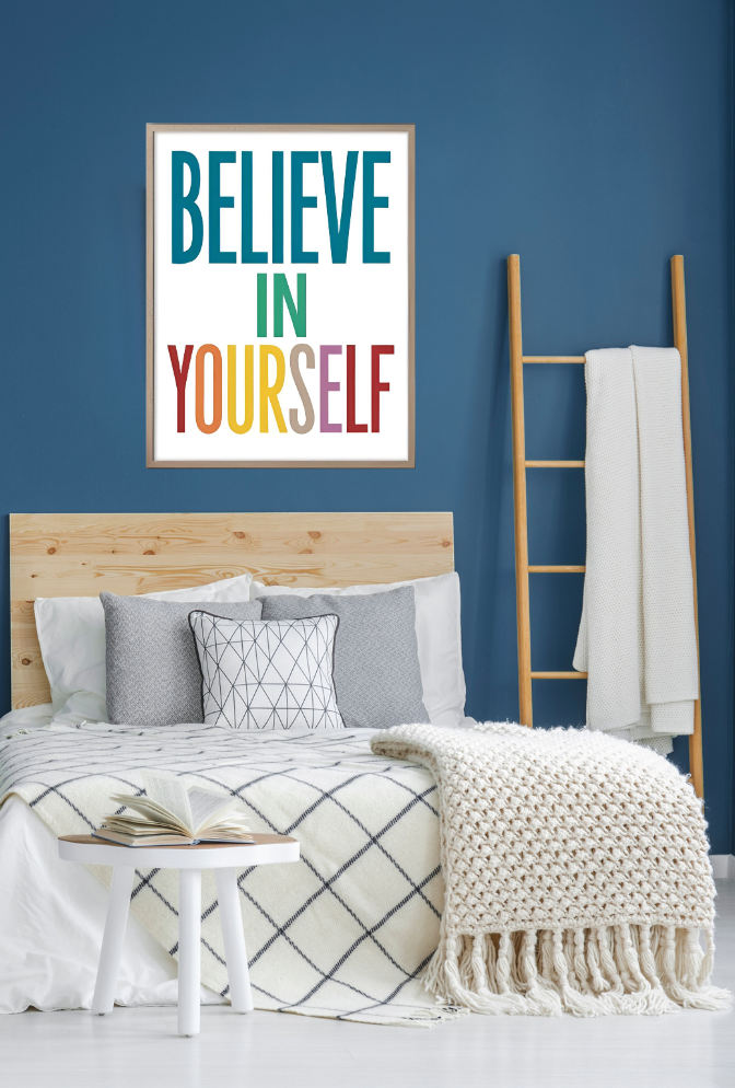 Canvas Motivational Wall Art Poster