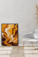 "Mustard Canvas Wall Art: Add a Warm, Earthy Touch"