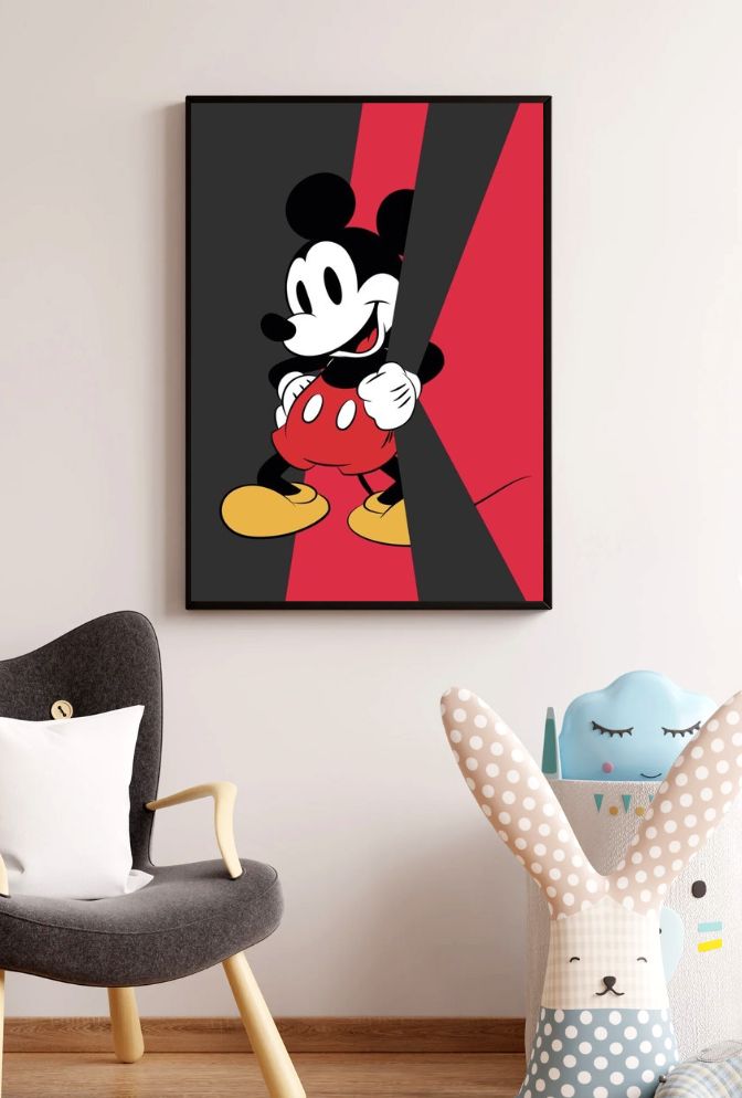 Classic Mickey Mouse Canvas Art - Retro Disney Wall Decor