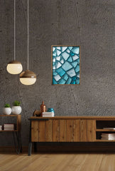 Shimmering Splendor: Adorn Your Walls with Crushed Glass Canvas Art