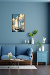 Serene Sailboat Canvas Art: Coastal Escape on Your Walls