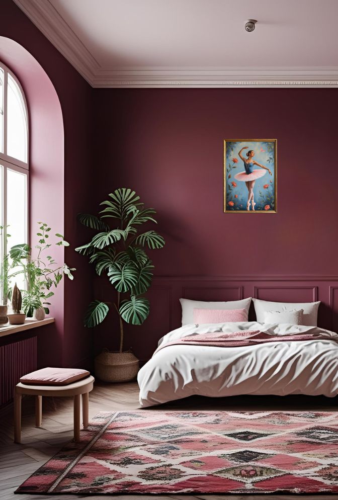 Floral Grace: Ballet Canvas Wall Art