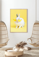 Hip Hop Bunny: Sunglasses Canvas Art