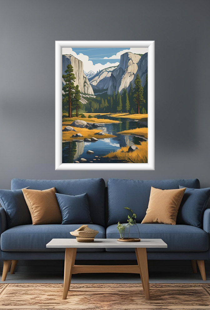 Ganfaner Yosemite Canvas Wall Art: Where Mountains Meet Your Space