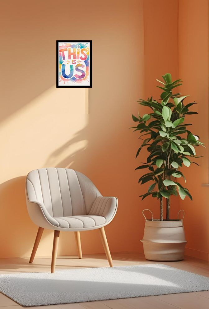 Ganfaner This Is Us Canvas Wall Art: Vibrant Mountain Escape