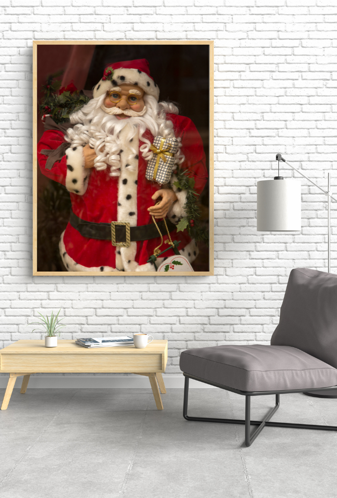Vintage Christmas Canvas Wall Art Poster