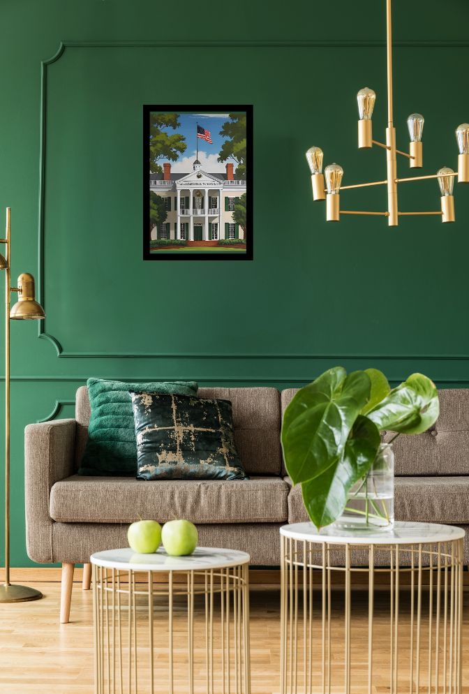 Augusta's Grandeur: Clubhouse Canvas Art