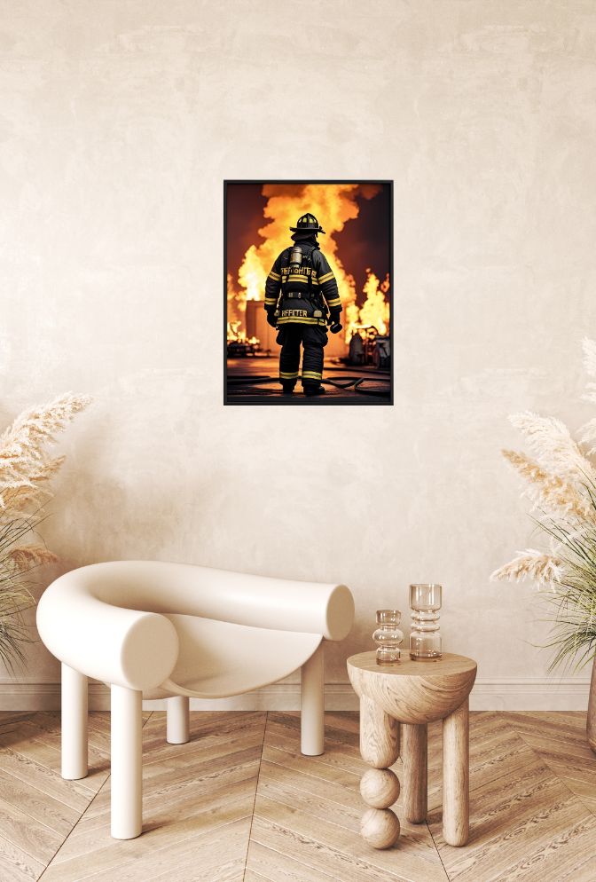 Firefighter Canvas Wall Art: Honor the Heroes