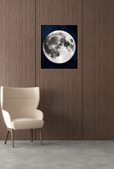 Moon Canvas Wall Art: Celestial Beauty