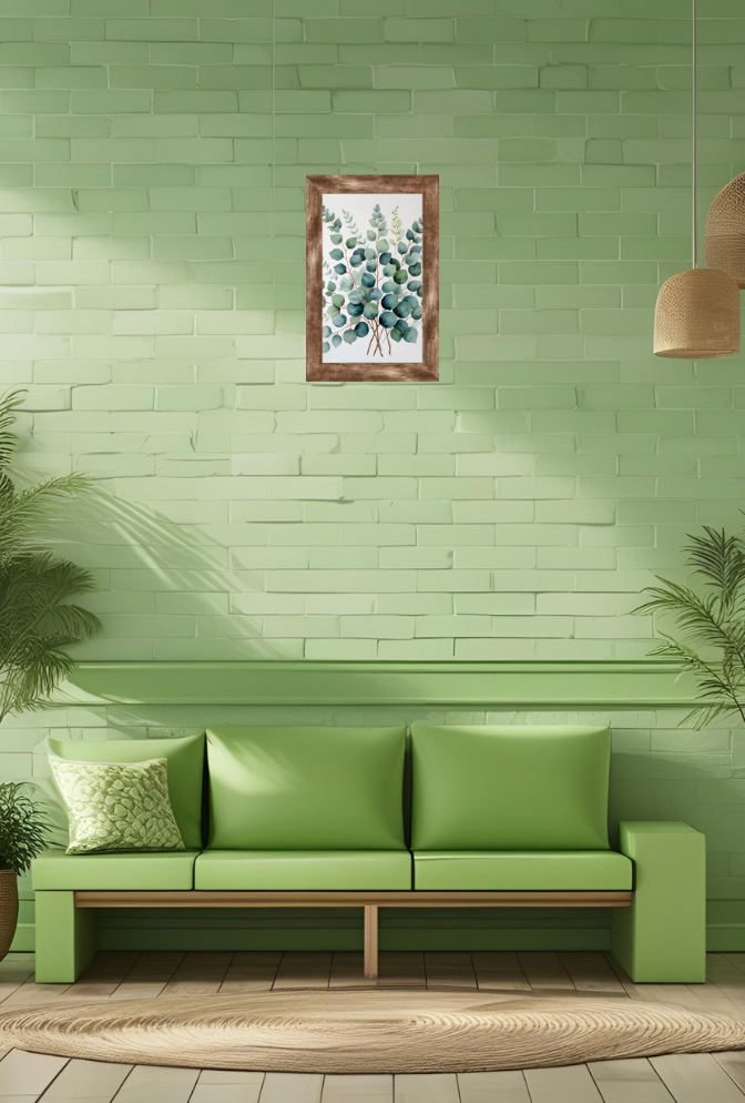 Serene Eucalyptus: Fresh Canvas Wall Art for a Natural Touch