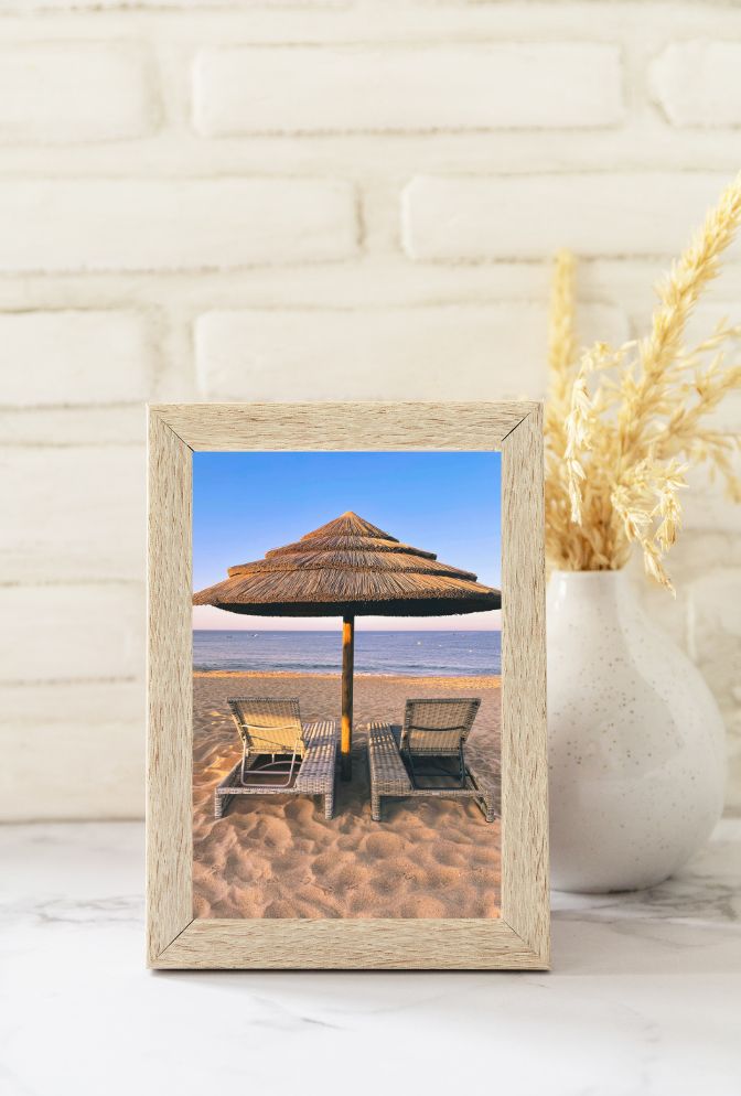 Seaside Serenity: Beach Chairs Canvas Art