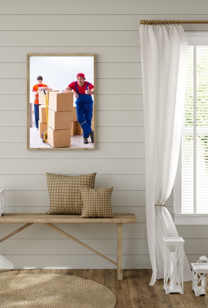 Moving Day: Packers Canvas Wall Art