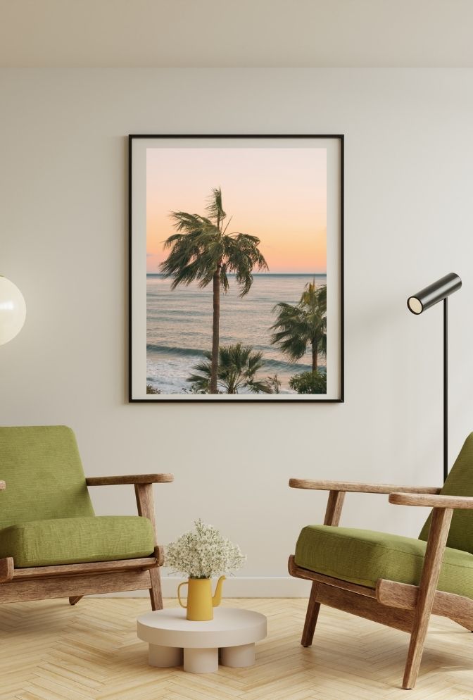 Sunset Palms: Coastal Dream Canvas Art