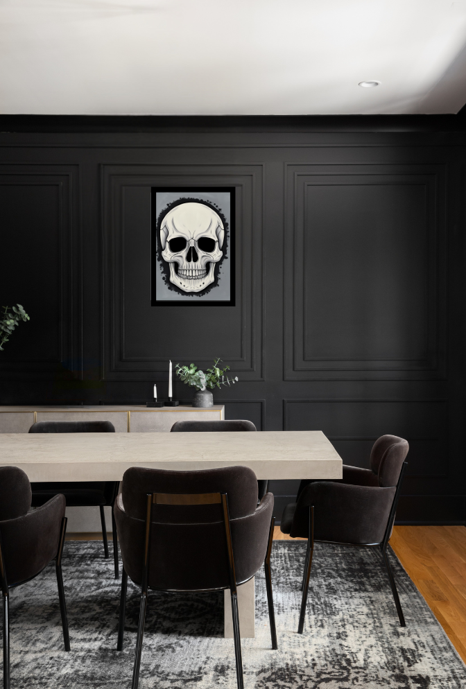 Skull Canvas Wall Art Poster