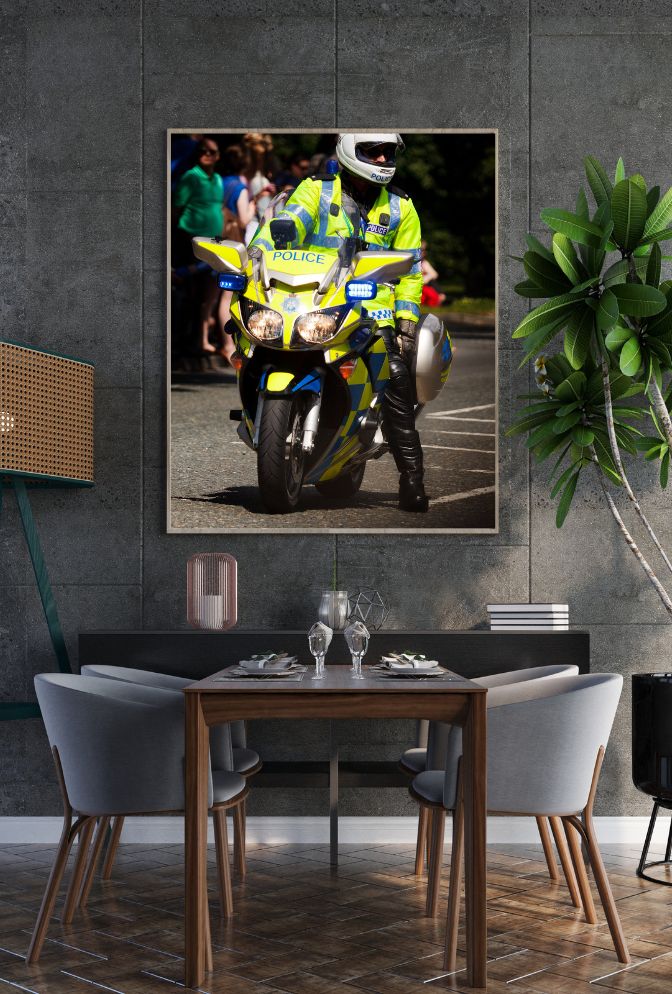 Law & Order: Honor Valor with Police Canvas Art