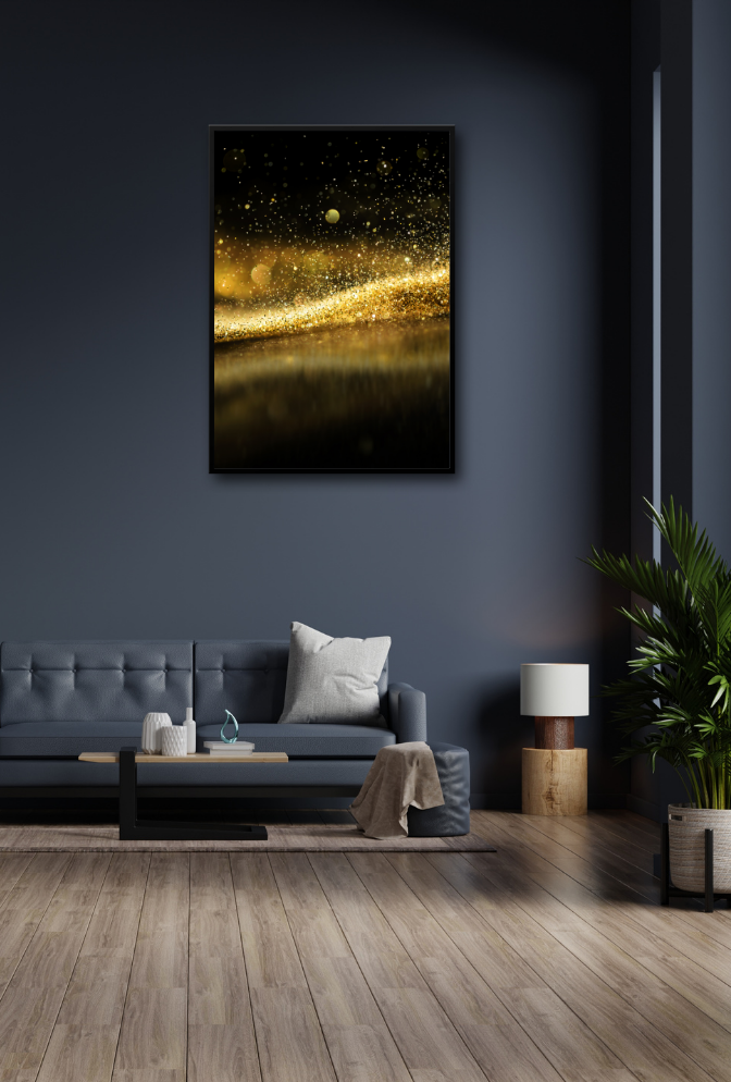 Gold Canvas Wall Art Poster