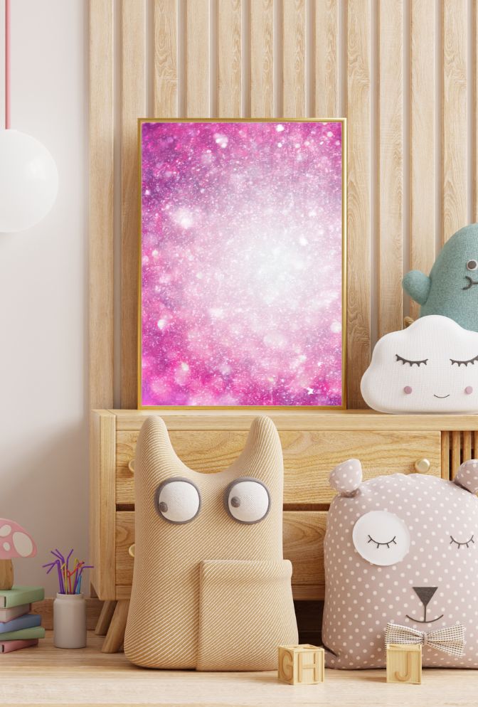 Glimmering Glam: Bling Canvas Wall Art
