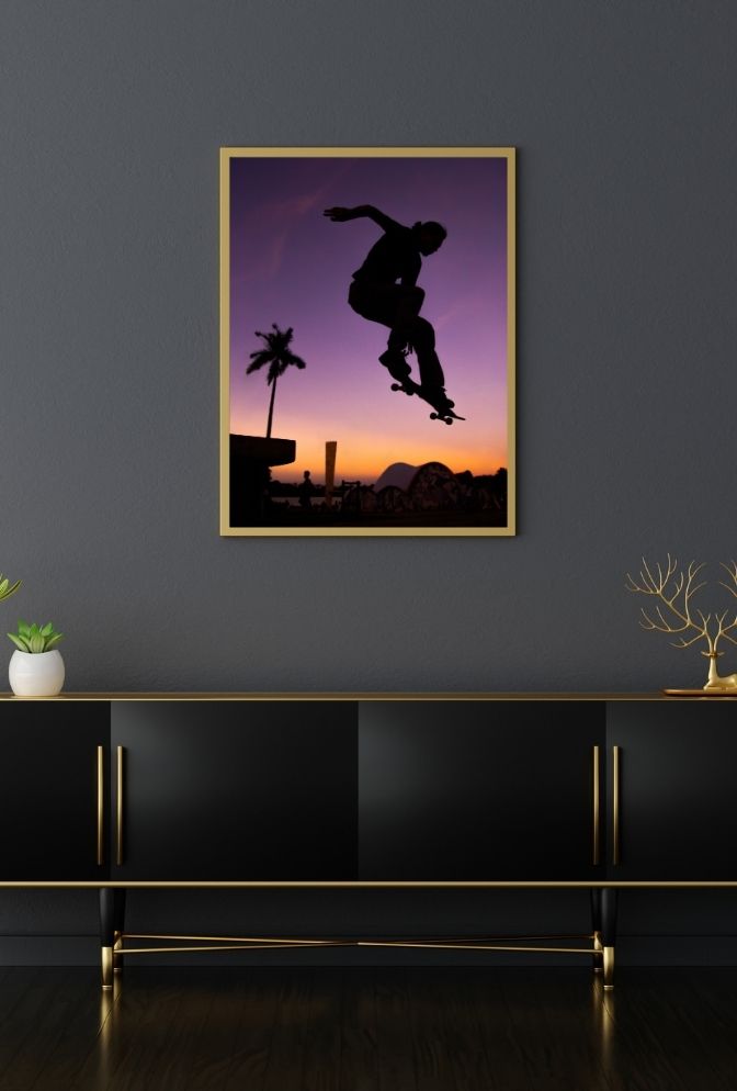 "Skate Life: Dynamic Skateboard Canvas Wall Art "