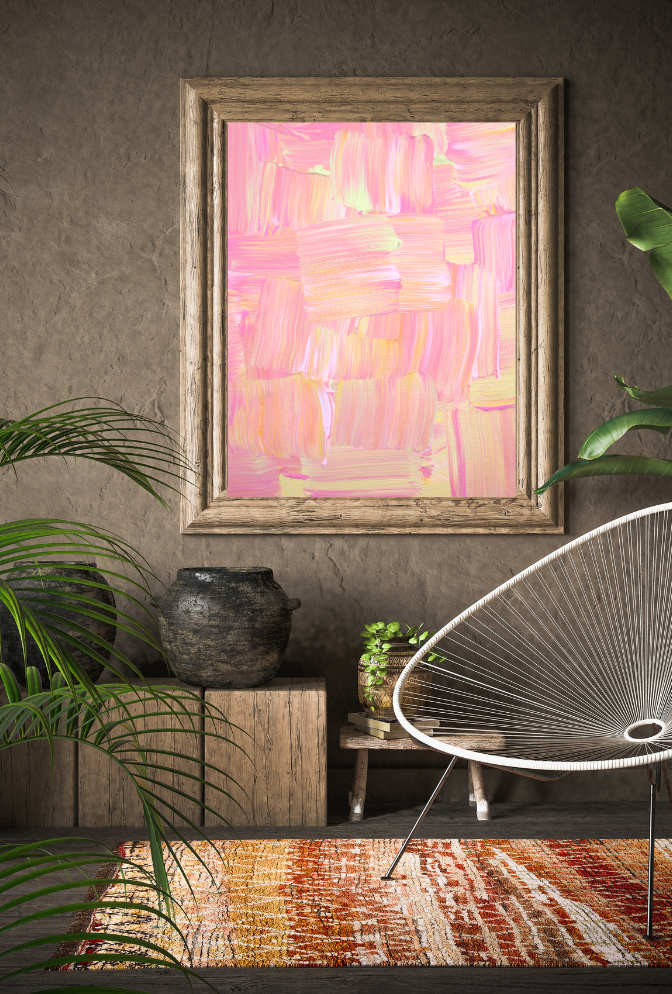 Pastel Canvas Wall Art Poster