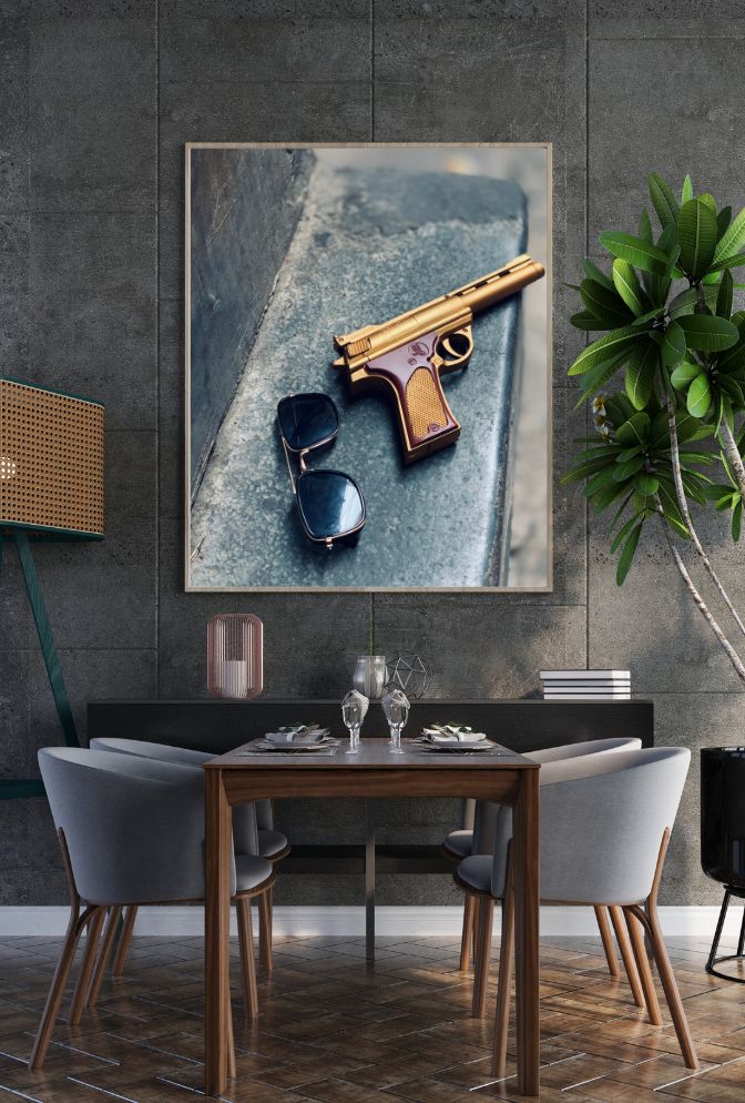 Art of the Firearm: Bold Gun Canvas Wall Art for Modern Spaces