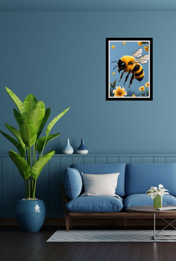 Bring Nature's Sweetness Home with Bumble Bee Canvas Art