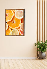 Citrus Burst: Vibrant Orange & Lemon Canvas Art