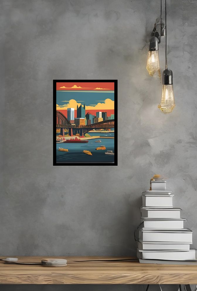Steel City View: Pittsburgh Canvas Art