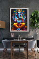 Auspicious Ganesha: Divine Canvas Art