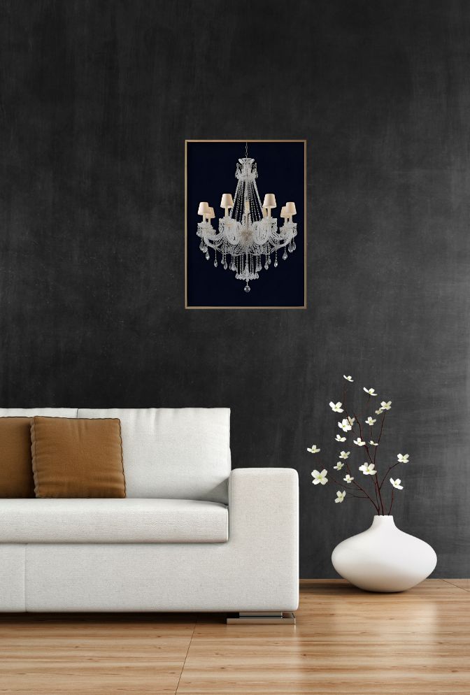 Dazzling Illumination: Elevate Your Walls with Chandelier Canvas Wall Art