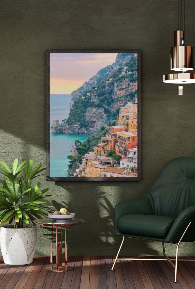 Vibrant Positano Canvas Art: Capture the Italian Coast