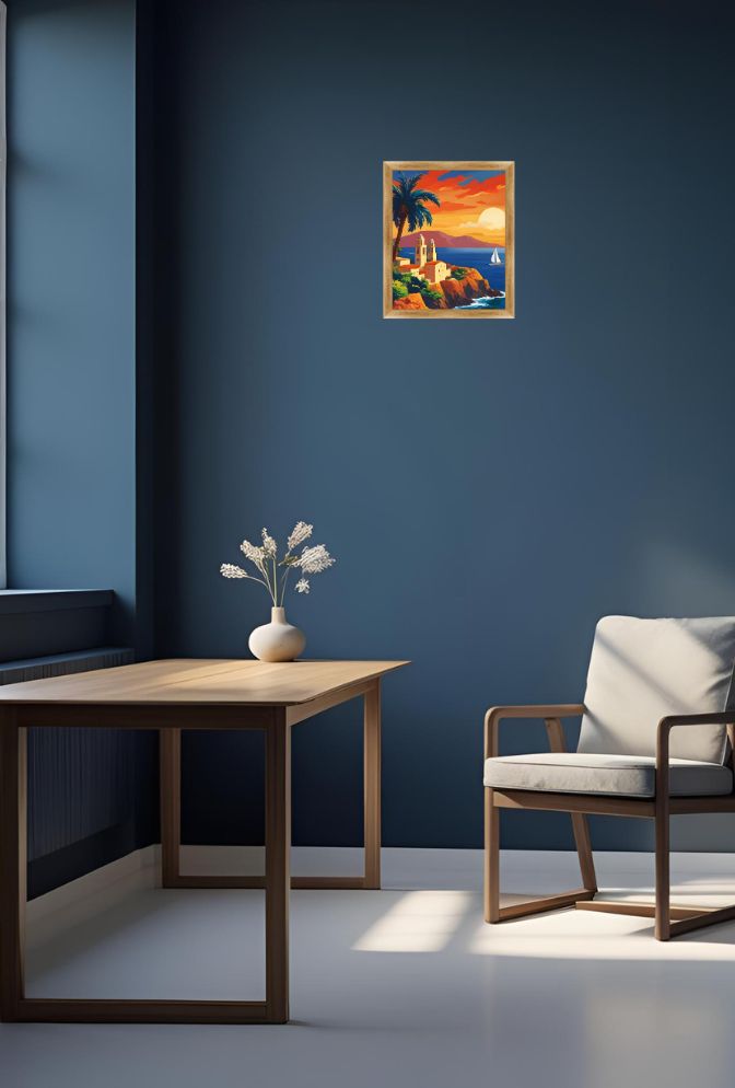 Sicilian Sunset: Coastal Canvas Art