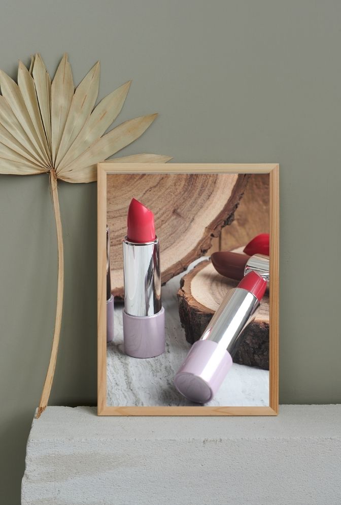 Rouge Reverie: Lipstick Canvas Wall Art