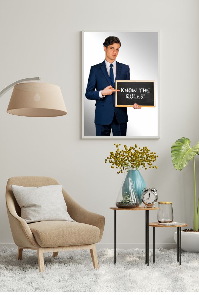 Family Rules Canvas Wall Art: A Daily Reminder of Love & Laughter
