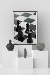 Black and White Canvas Wall Art - Modern Minimalist Home Decor
