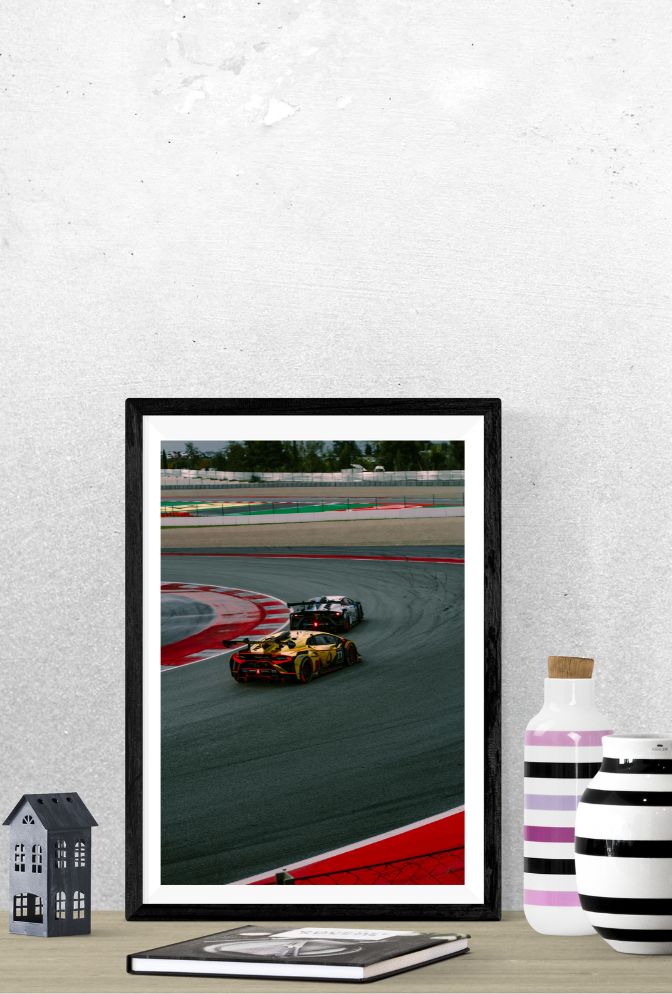 "Ganfaner's Apex Speed" - Race Car Canvas Wall Print Art (Holidaypac)
