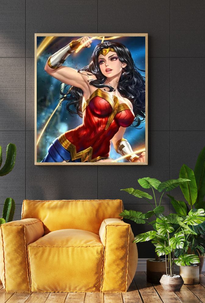 Wonder Woman Canvas Wall Art for Empowerment