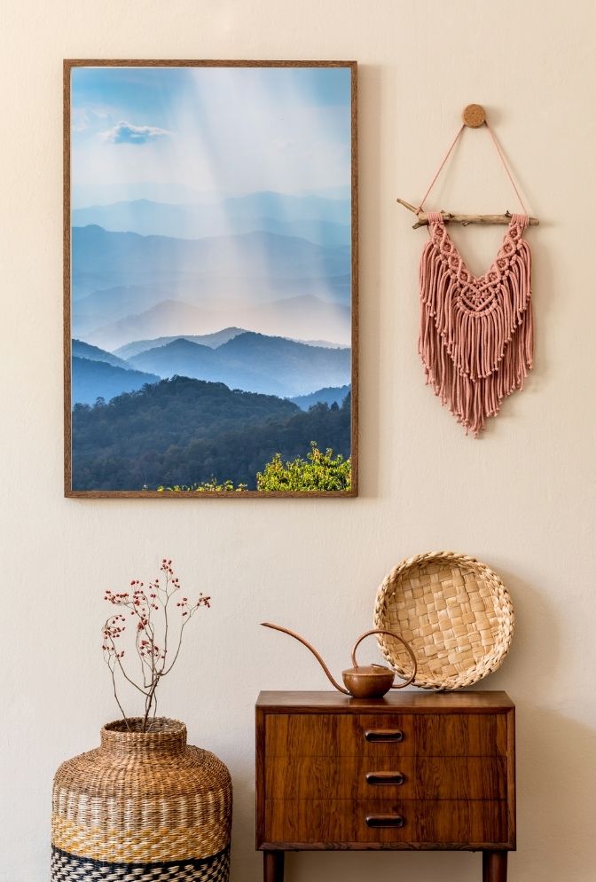 Blue Ridge Majesty: Canvas Mountain Art