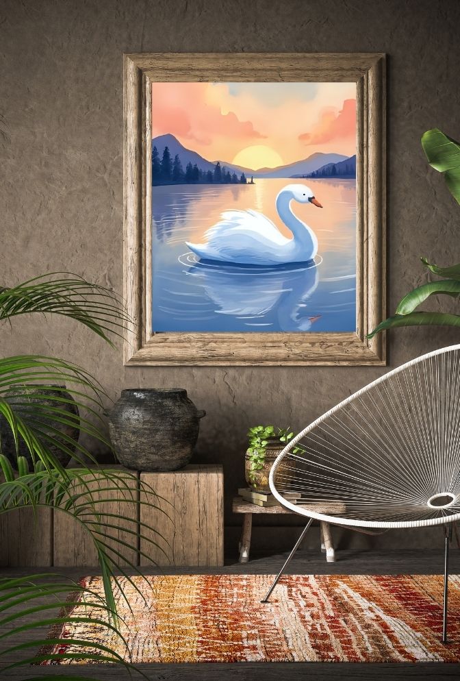Graceful Swans - Elevate Your Home with Serene Canvas Art