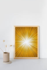 Illuminate Your Space with Sunburst Canvas Wall Art