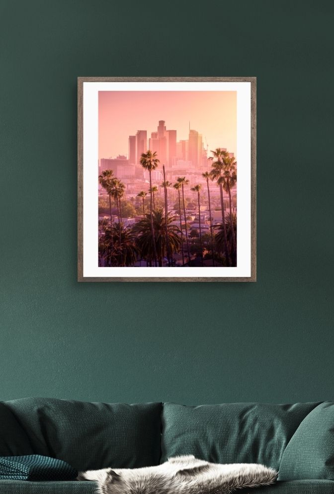 Sunset Palms: Los Angeles Canvas Art